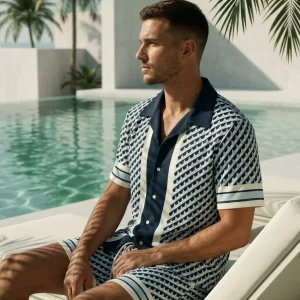 Ensemble Homme chemise & short coupe fluide été