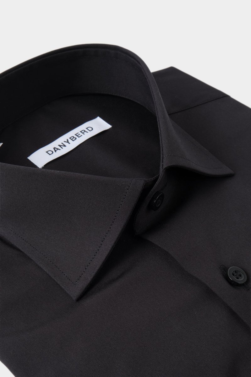 Chemise col français - Confort - Noir – Image 3