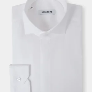 Chemise col cassé - Blanche