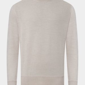 Pull col rond - Beige