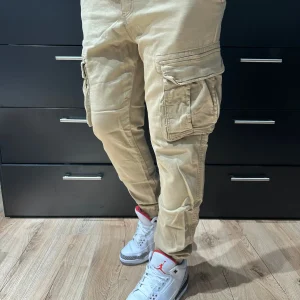 Pantalon Cargo Jogger Beige