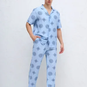 Ensemble Chemise et Pantalon Ciel
