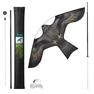 Cerf volant anti oiseaux effaroucheur avec mat Faucon modele F