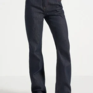 Abbie - Stacked Fit And Flare Jeans - Indigo
