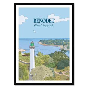Affiche Encadrée Bénodet 32.2×42.2
