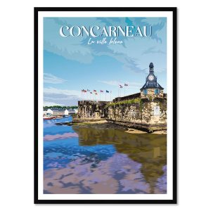 Affiche Encadrée Concarneau 32.2×42.2cm