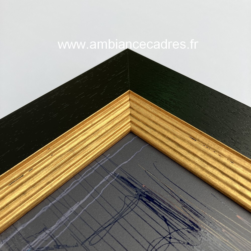 Cadre le Bisous Romaric Doré 73x73cm – Image 5