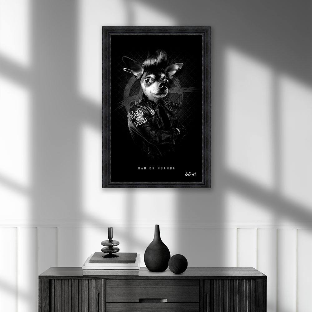 Cadre Bad Chihuahua Sylvain Binet 93x133cm – Image 3