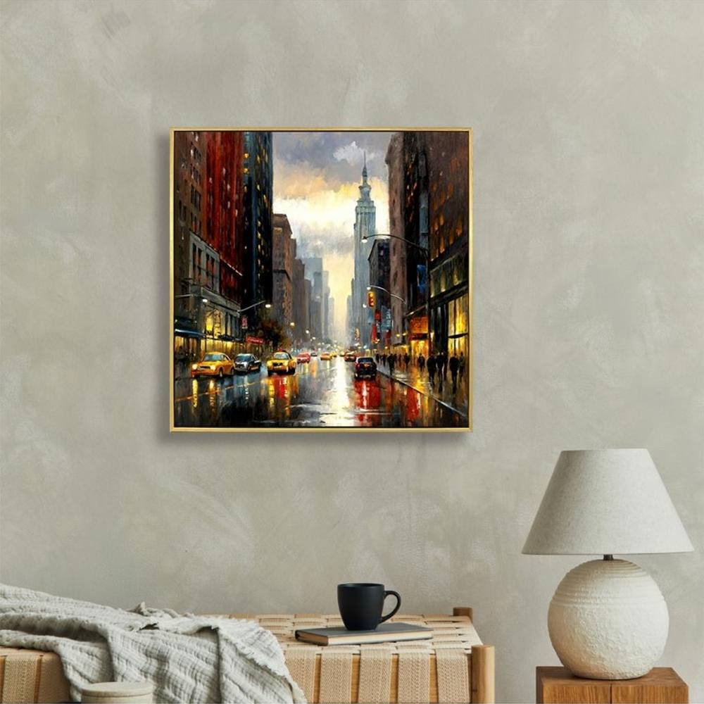 Toile Décoration Rue New York 63x63cm – Image 3
