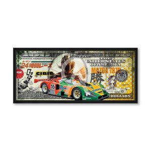 Tableau Dollar Mazda 787B Rubix 26.5x53cm