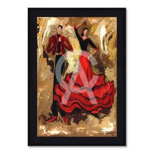 Cadre Couple Danseurs Tango Gonnin 73x103cm