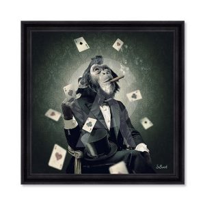 Tableau Singe Poker Sylvain Binet