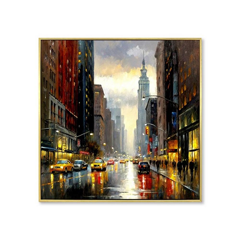 Toile Décoration Rue New York 63x63cm