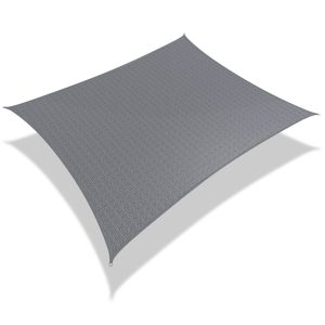 Voile d'ombrage rectangulaire avec 24pcs kit de fixation